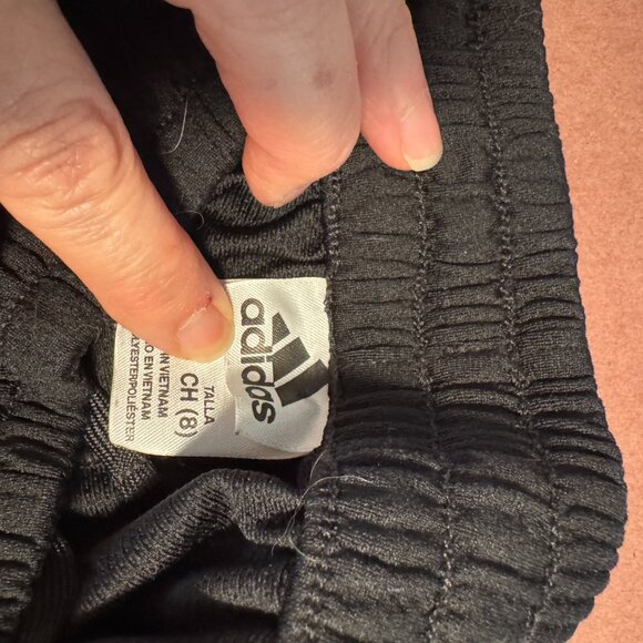 Boys White Adidas Germany Soccer Jersey (Medium) W/3 stripe Adidas shorts (8) - Picture 4 of 5